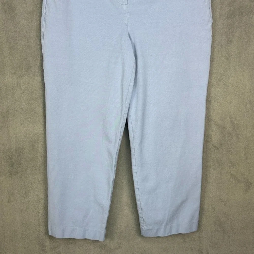 Boden Pants Womens 10R Blue Bi-stretch Tapered Ankle Trouser Stretch Career